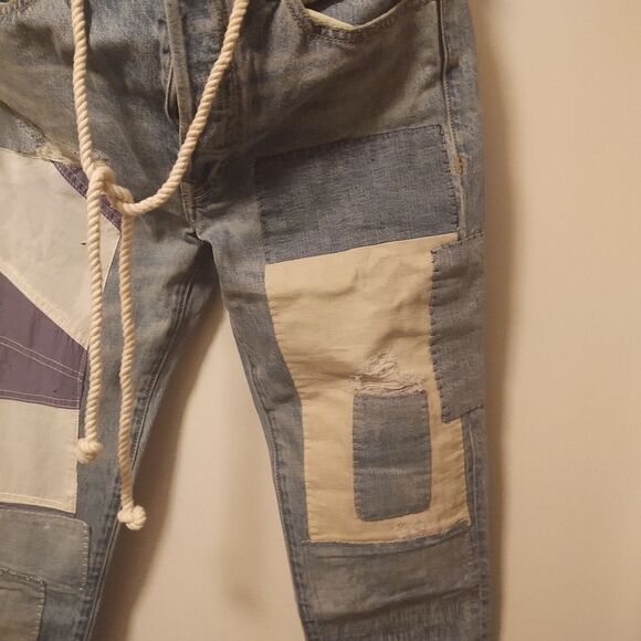 Polo Ralph Lauren Avery Boyfriend Patchwork Jeans - Picture 10 of 14
